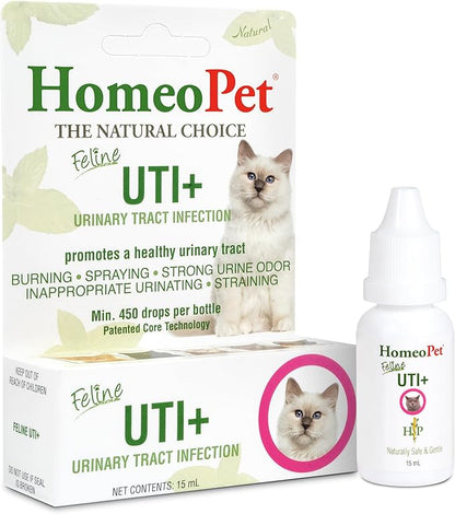 Feline UTI Support Drops – Natural Urinary Tract Formula for Cats (15ml)