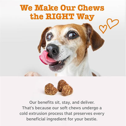 All-In-One Dog Wellness Chews Hip & Joint, Digestive & Skin Support Peanut Butter Flavor – 90 Chews